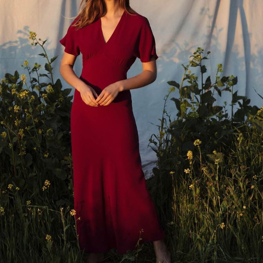 NWT Christy Dawn Sequoia Dress in Boysenberry Small